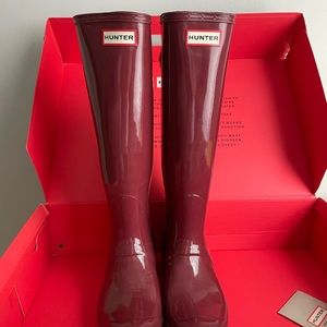 Hunter adjustable rain boots size 8